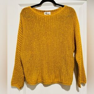 Andrea Jovine Mustard Knit Sweater